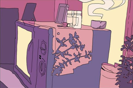 it's just a cute lil picture of a television :O